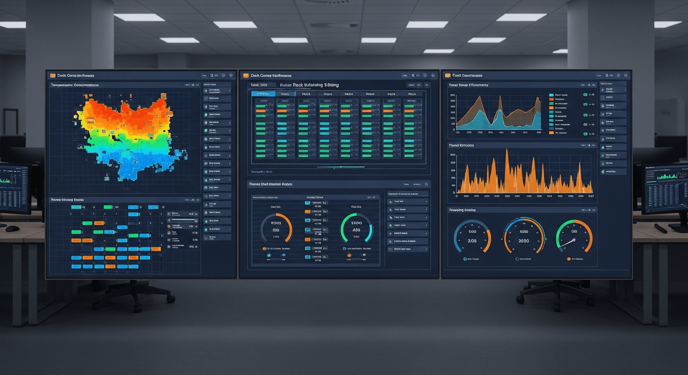 CONTEXUS DCIM Dashboard — real-time power, cooling, and capacity monitoring for data centre infrastructure
